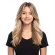 Long Hair Full Headpiece | Curtain Bangs Wavy Dynamic Style | Realistic Natural Lazy Look Wig