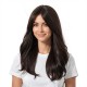 Long Hair Full Headpiece | Curtain Bangs Wavy Dynamic Style | Realistic Natural Lazy Look Wig