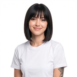 Women's Hair System for Concealing High Forehead & Receding Hairline - Ultra-Thin Frontal with Seamless Integration, Lightweight Design for Daily Wear and Commuting.