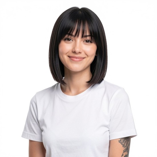 Women's Hair System for Concealing High Forehead & Receding Hairline - Ultra-Thin Frontal with Seamless Integration, Lightweight Design for Daily Wear and Commuting.