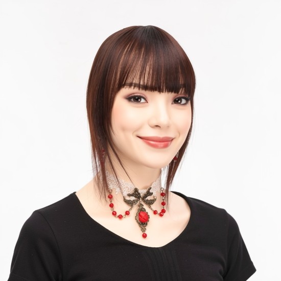 Women's Hair System for Concealing High Forehead & Receding Hairline - Ultra-Thin Frontal with Seamless Integration, Lightweight Design for Daily Wear and Commuting.