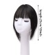 Women's Hairpiece Top with Bangs for Fringe Coverage and Hairline Concealment – Lightweight Styling Patch