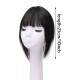 Women's Hairpiece Top with Bangs for Fringe Coverage and Hairline Concealment – Lightweight Styling Patch