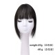 Women's Hairpiece Top with Bangs for Fringe Coverage and Hairline Concealment – Lightweight Styling Patch