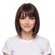 New Bob Cut Wig with Air Bangs - Full Lace Straight Hair System for Natural Elegant Look