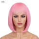 New Bob Wig with Air Bangs: Stylish Straight Short Full Headpiece