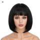 New Bob Wig with Air Bangs: Stylish Straight Short Full Headpiece