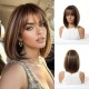 New Bob Wig with Air Bangs: Stylish Straight Short Full Headpiece