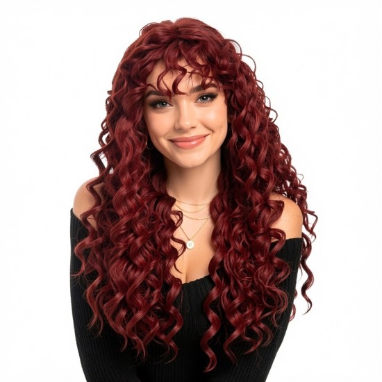 New Lace Trim 13x4 Human Hair Lace Closure | Fashion Black Curly Long Hair Extension