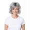 Minimalist Style | Dark Grey Fluffy Short Curly Hair | Women's Wig