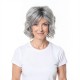 Minimalist Style | Dark Grey Fluffy Short Curly Hair | Women's Wig