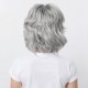 Minimalist Style | Dark Grey Fluffy Short Curly Hair | Women's Wig
