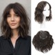 Water Wave Front Lace Wig for Short Curly Synthetic Hair with Weave Extensions - Synthetic Short Wigs
