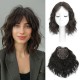 Water Wave Front Lace Wig for Short Curly Synthetic Hair with Weave Extensions - Synthetic Short Wigs