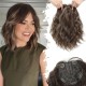 Water Wave Front Lace Wig for Short Curly Synthetic Hair with Weave Extensions - Synthetic Short Wigs