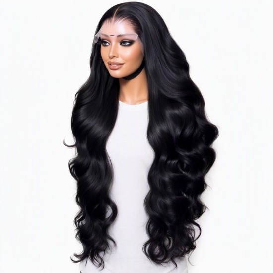 Front Lace Wig | 2025 New Middle Part Big Wave Long Curly Hair | Women's Wig Cap