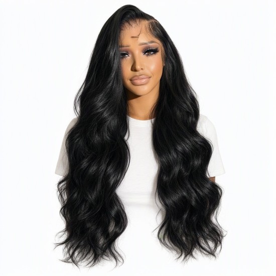 Front Lace Wig | 2025 New Middle Part Big Wave Long Curly Hair | Women's Wig Cap