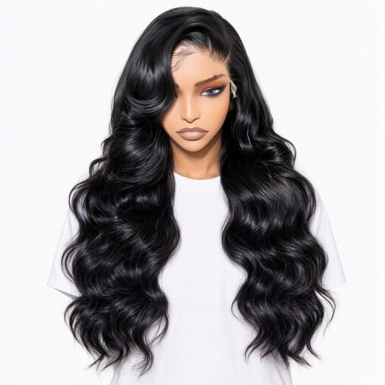 Front Lace Wig | 2025 New Middle Part Big Wave Long Curly Hair | Women's Wig Cap