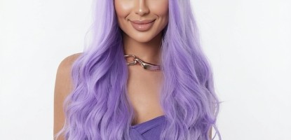 Master the Ethereal Aesthetic with a Purple Air Bangs Wig