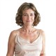 Short Curly Wig for Women and Seniors | Silver Gray Voluminous Bob Wig | Full Wig