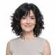 Short Curly Wig for Women and Seniors | Silver Gray Voluminous Bob Wig | Full Wig