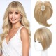 3D Realistic Hair Extensions: Natural Invisible Topper with French Airline Technology, Conceals Gray Hair with Realistic Look