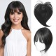 3D Realistic Hair Extensions: Natural Invisible Topper with French Airline Technology, Conceals Gray Hair with Realistic Look