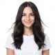 Dark Brown Medium Length Wavy Wig | Natural Voluminous Fit | Women's Full Cap for Daily Commute