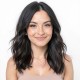 Dark Brown Medium Length Wavy Wig | Natural Voluminous Fit | Women's Full Cap for Daily Commute
