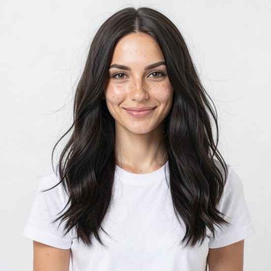 Dark Brown Medium Length Wavy Wig | Natural Voluminous Fit | Women's Full Cap for Daily Commute
