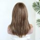 Lightweight Breathable Natural Rose Synthetic Shoulder-Length Wig