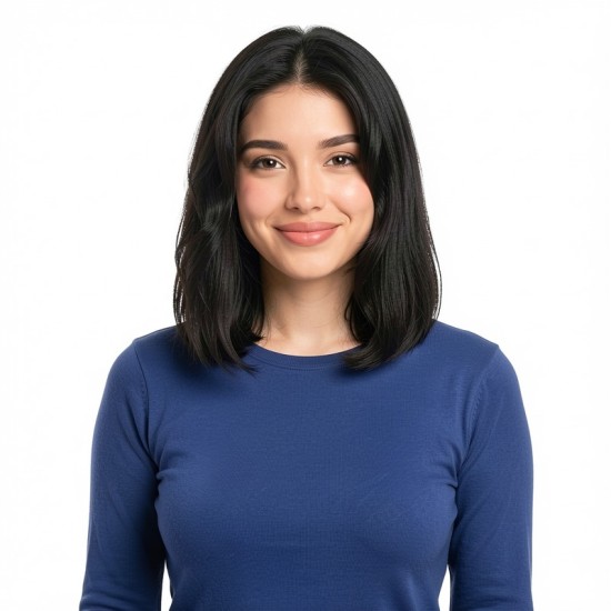 Topper Hair Patch | Conceal Gray Electric Comb with Side Bangs | Natural Invisible Volume Boosting Center Part Extension Block