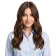 Topper Hair Patch | Conceal Gray Electric Comb with Side Bangs | Natural Invisible Volume Boosting Center Part Extension Block