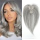 Bangs Topper Hairpiece for Gray Coverage and Invisible Volume with Parting Styles