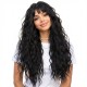 Long Curly Hair Extension with Bangs | High Quality Synthetic Wig Cap