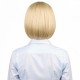 Women's Short Natural Straight Bob Wigs with Air Bangs and Volume Full Cap Lace Frontal Design
