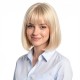 Women's Short Natural Straight Bob Wigs with Air Bangs and Volume Full Cap Lace Frontal Design