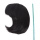 12 Inch Straight Bob Wig for Women with Straight Bangs, Natural Black Heat-Friendly Synthetic Short Bob