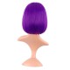 12 Inch Straight Bob Wig for Women with Straight Bangs, Natural Black Heat-Friendly Synthetic Short Bob