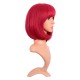 12 Inch Straight Bob Wig for Women with Straight Bangs, Natural Black Heat-Friendly Synthetic Short Bob