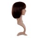 12 Inch Straight Bob Wig for Women with Straight Bangs, Natural Black Heat-Friendly Synthetic Short Bob