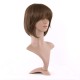 12 Inch Straight Bob Wig for Women with Straight Bangs, Natural Black Heat-Friendly Synthetic Short Bob