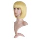 12 Inch Straight Bob Wig for Women with Straight Bangs, Natural Black Heat-Friendly Synthetic Short Bob