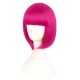 12 Inch Straight Bob Wig for Women with Straight Bangs, Natural Black Heat-Friendly Synthetic Short Bob