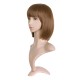 12 Inch Straight Bob Wig for Women with Straight Bangs, Natural Black Heat-Friendly Synthetic Short Bob