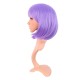 12 Inch Straight Bob Wig for Women with Straight Bangs, Natural Black Heat-Friendly Synthetic Short Bob