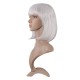 12 Inch Straight Bob Wig for Women with Straight Bangs, Natural Black Heat-Friendly Synthetic Short Bob