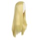 28 Inch Long Straight Synthetic Wig for Women, Pale Hot Pink Heat-Friendly Fibre, Adjustable Cap