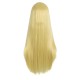 28 Inch Long Straight Synthetic Wig for Women, Pale Hot Pink Heat-Friendly Fibre, Adjustable Cap