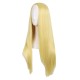 28 Inch Long Straight Synthetic Wig for Women, Pale Hot Pink Heat-Friendly Fibre, Adjustable Cap